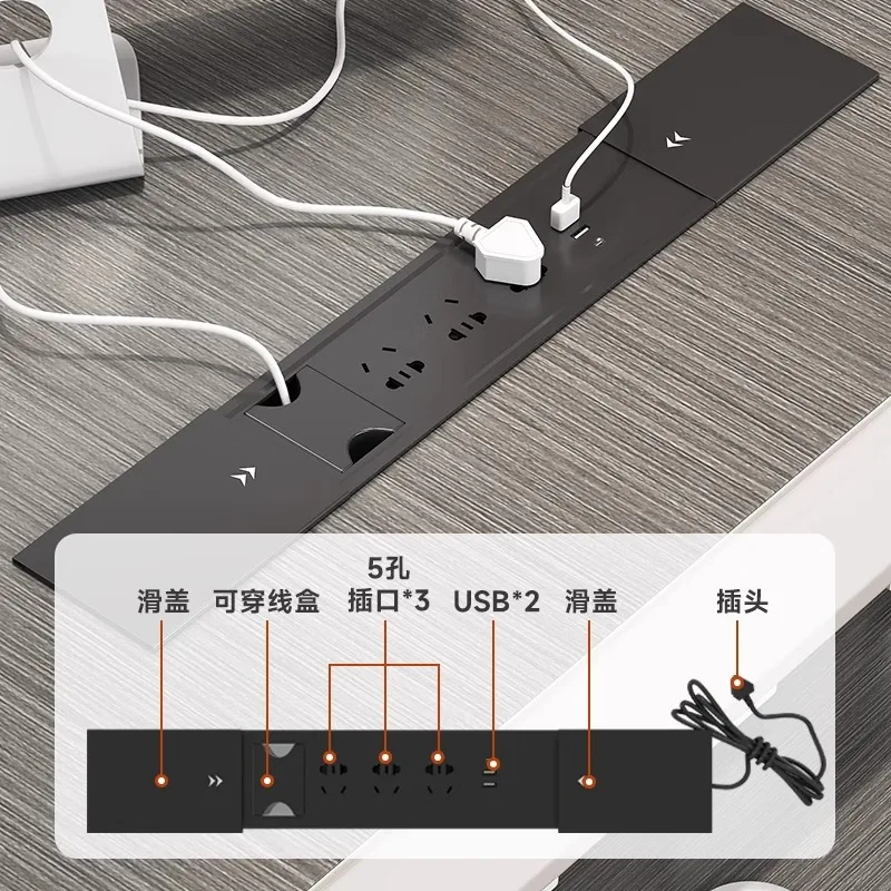 심플하고 현대적인 대형 회의실 회의 교육 협상 사무실 테이블과 의자 조합