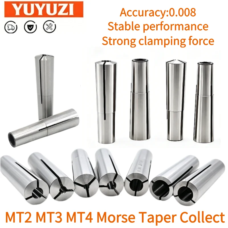 1 peça Pinça de Mola Cônica MT Morse MT2 MT3/4 3-25MM Ferramenta de Fixação de Precisão Rosca M10 M12 M16 para Fresadora CNC