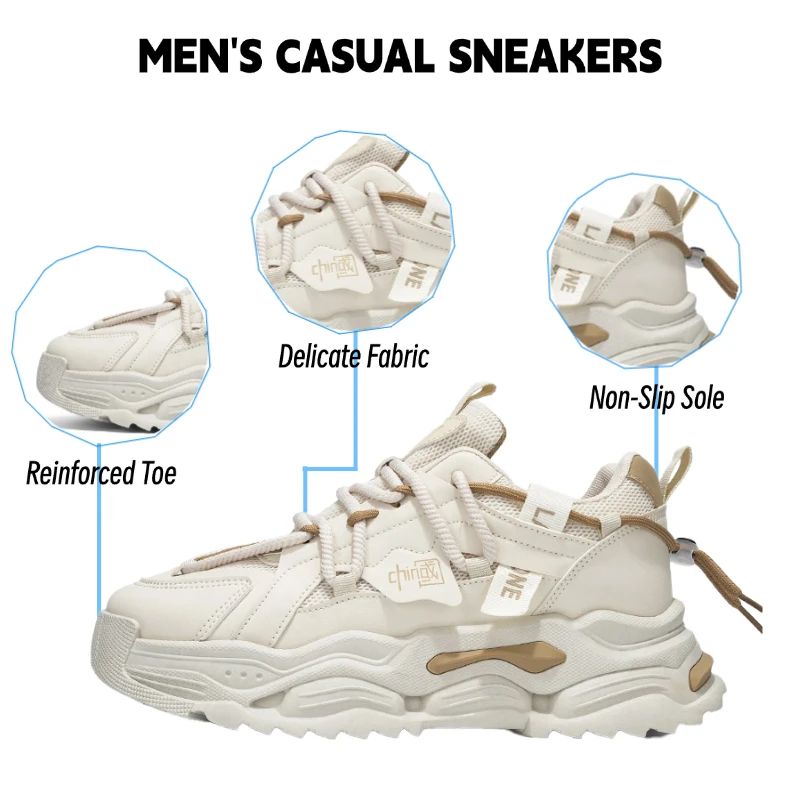 

Choice Masculino Style Man Shoes Sneakers - Fashion Breathable Daily Walking Sports Trainers Breathable Running Athletic Walking