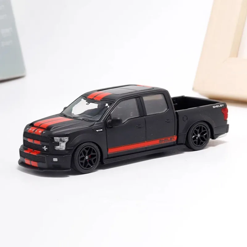 1:64 Scale Ford Raptor F150 Pickup Shelby Simulation Alloy Car Model Static Display Collectible Toy Gift Souvenir Decration