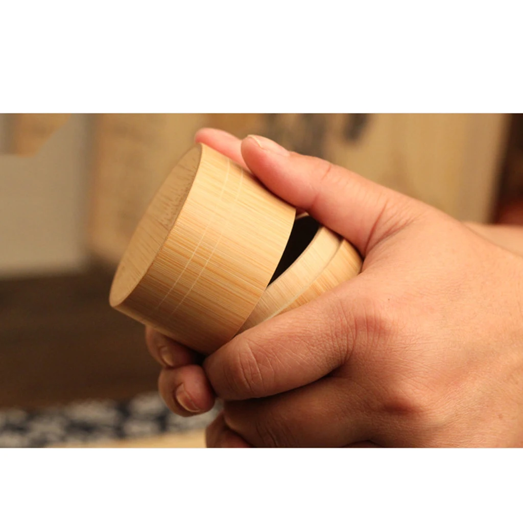 Portable Bamboo Tea Canister Set - Eco-Friendly Storage Solution