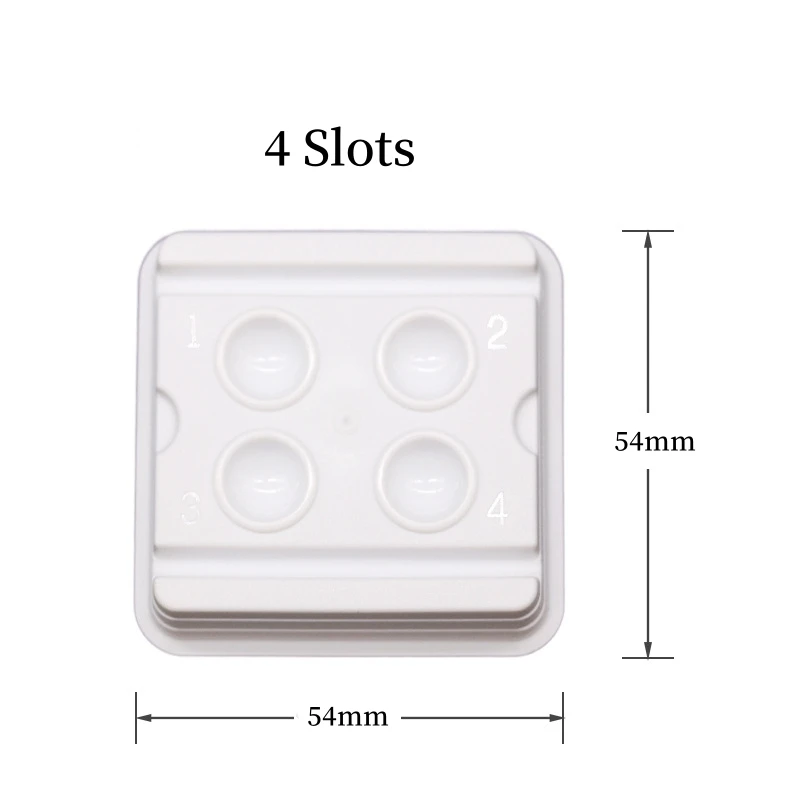 Dental Mixing Wells Disposable Bonding Resin Adhesive Composite Material Medical Plastic Mixing Palette 2/4 Slots Dental Supply