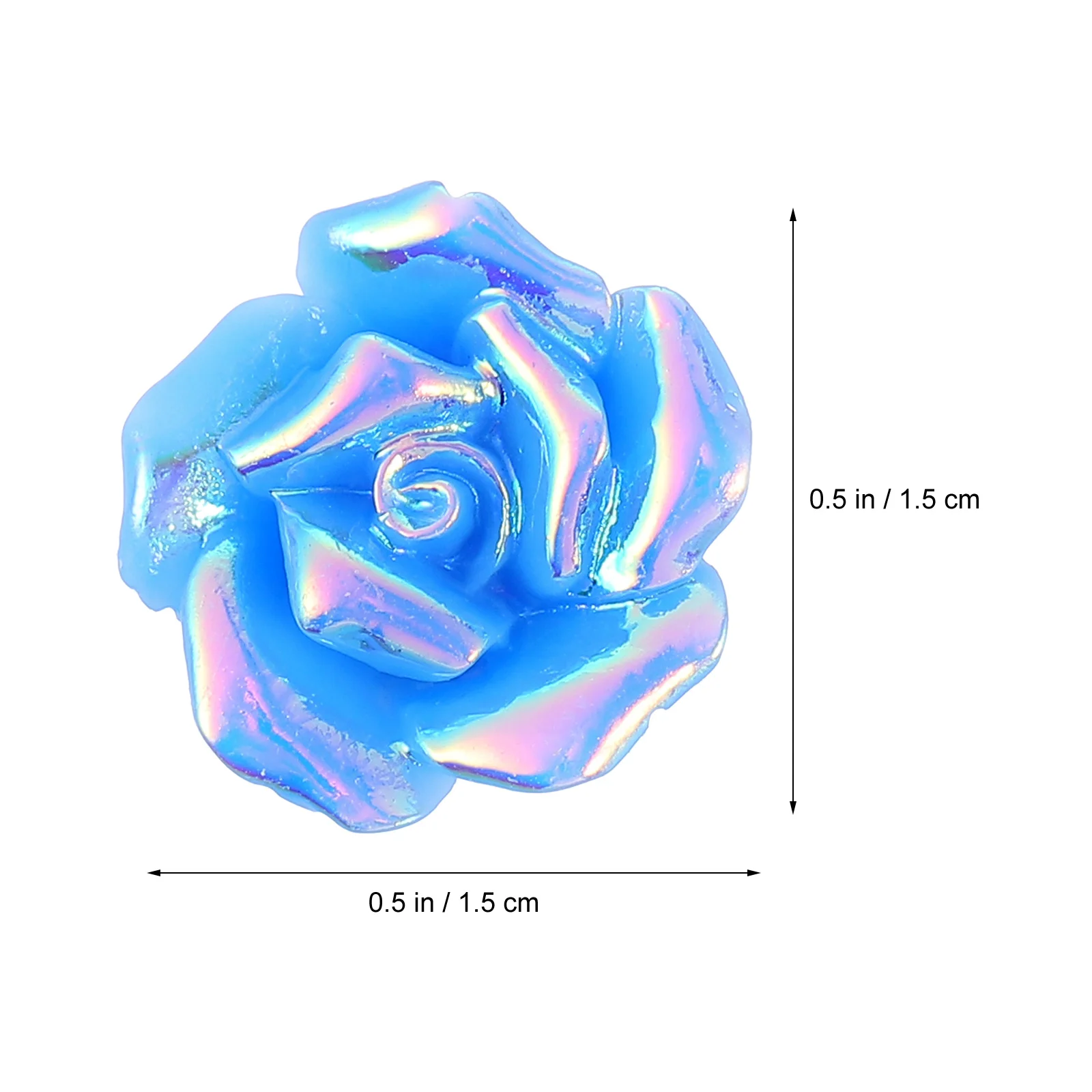 20 Stück Mini-Rosen-Blumen-Zubehör, Kunstharz, Basteldekor, Handyhülle, Verzierungen, DIY-Schmuck, Dekor für Damen und Herren, Schreibwaren