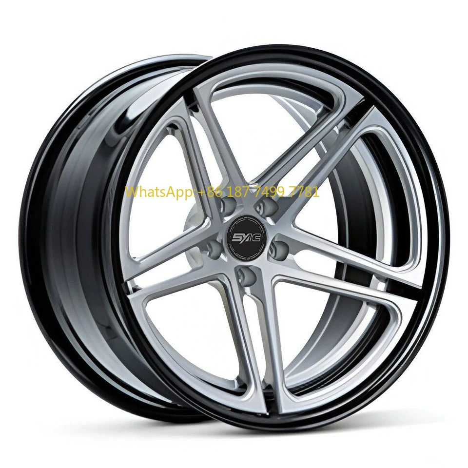 

SYAC Custom 2 3 Piece Forged Alloy Car Rim 18 19 20 22 24 26 Inch 5x114.3 5x130 5x120 5x112 Deep Dish Wheel Rim