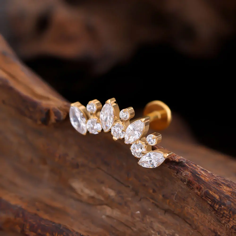 Thumbnail 3 - #50 Popular Ear Stud Piercings Choices