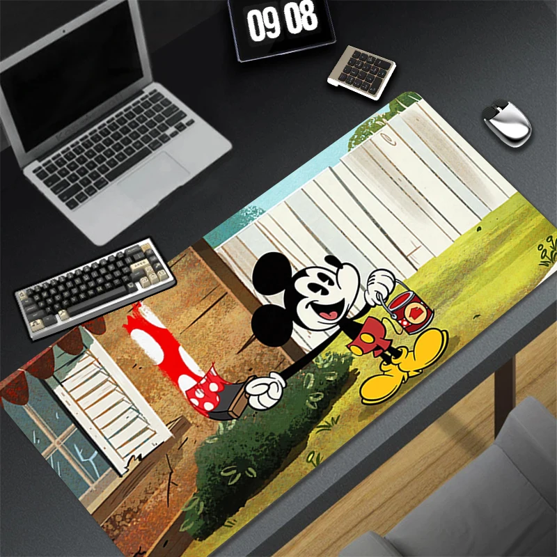 

Anime Mouse Pad New Gamer Keyboard Pad Mickey and Minnie Desk Mouse Mat Carpet Rubber Tapis Souris Gaming Notbook PC Mousepad