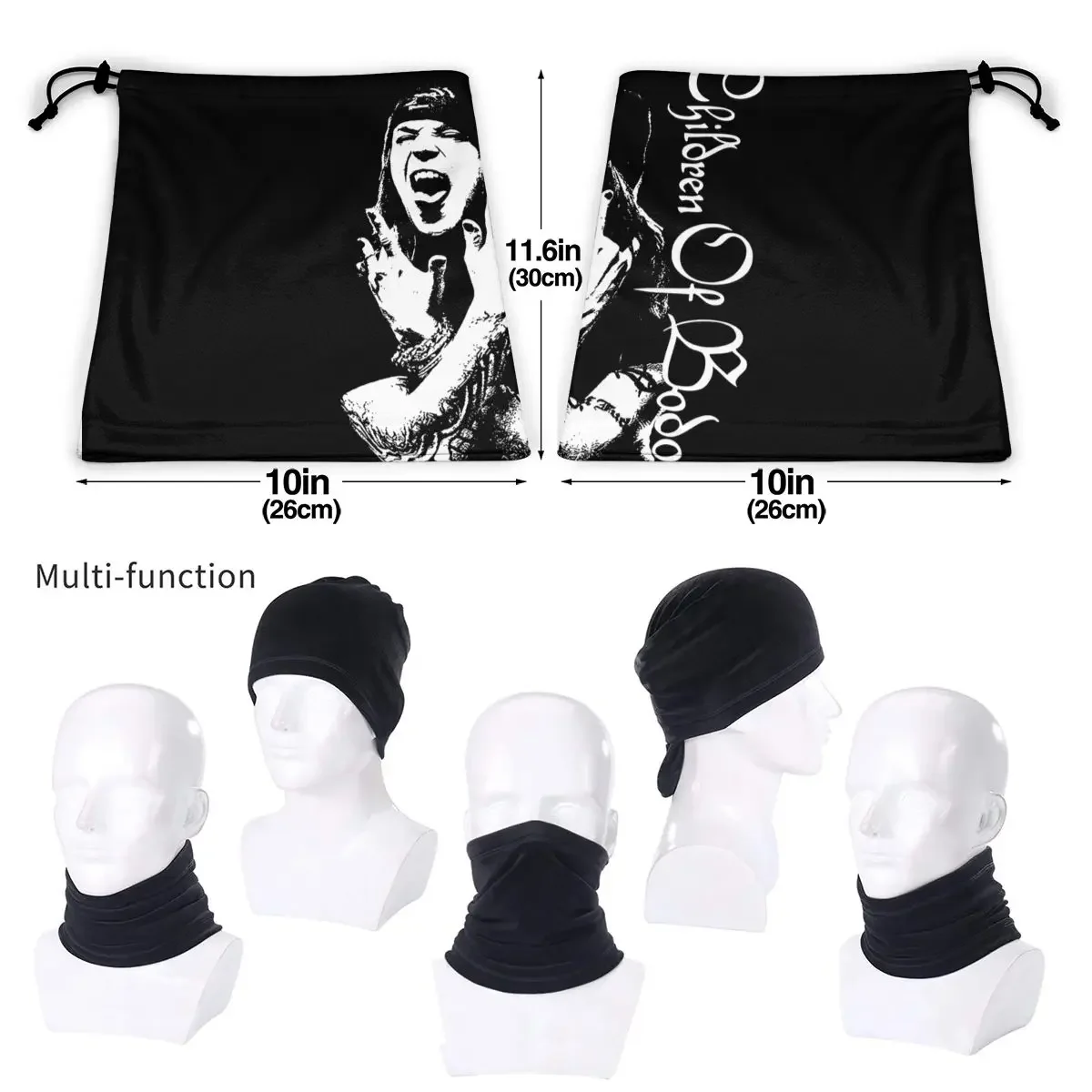 Alexi Laiho Tribute Children Of Bodom Vintage,Guitarist Rip Microfiber Neck Gaiter Bandana Scarf Summer