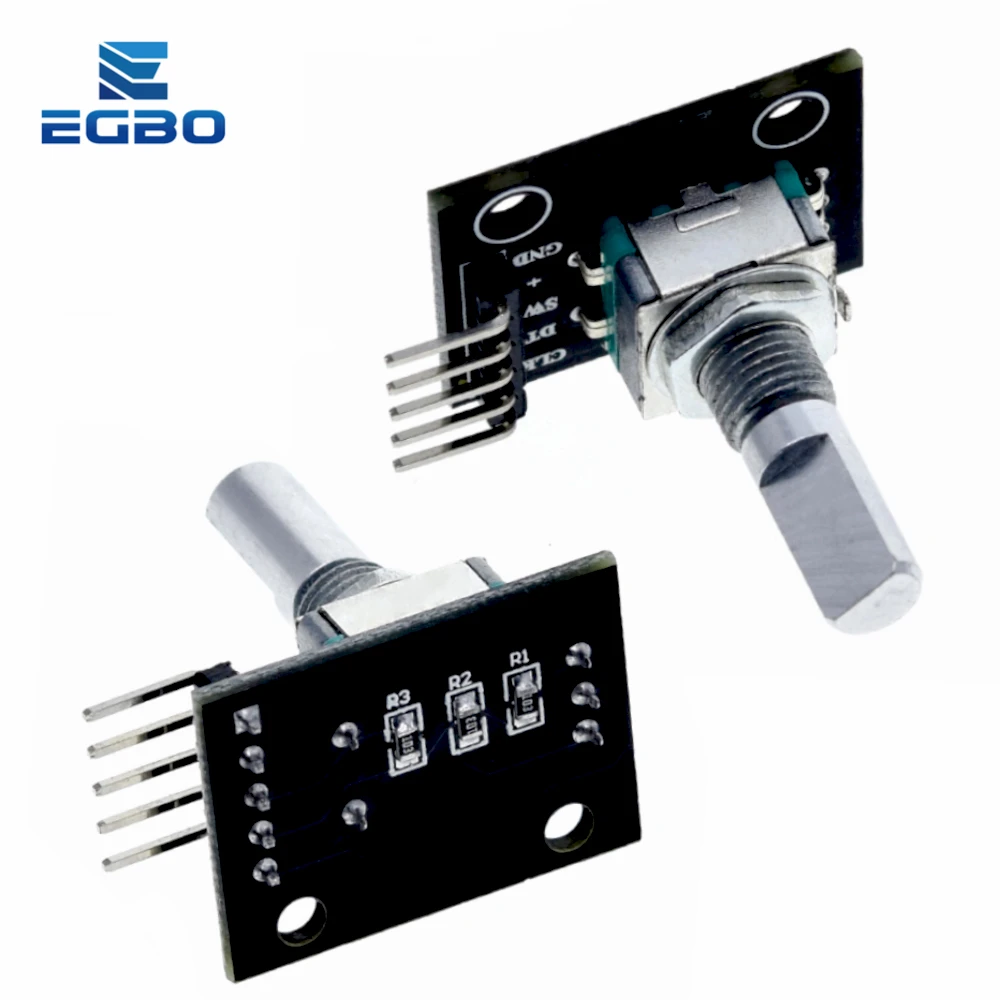 1~10PCS EGBO 360 Degrees Rotary Encoder Module For  Arduino  Brick Sensor Switch Development Board KY-040 With Pins ky 040