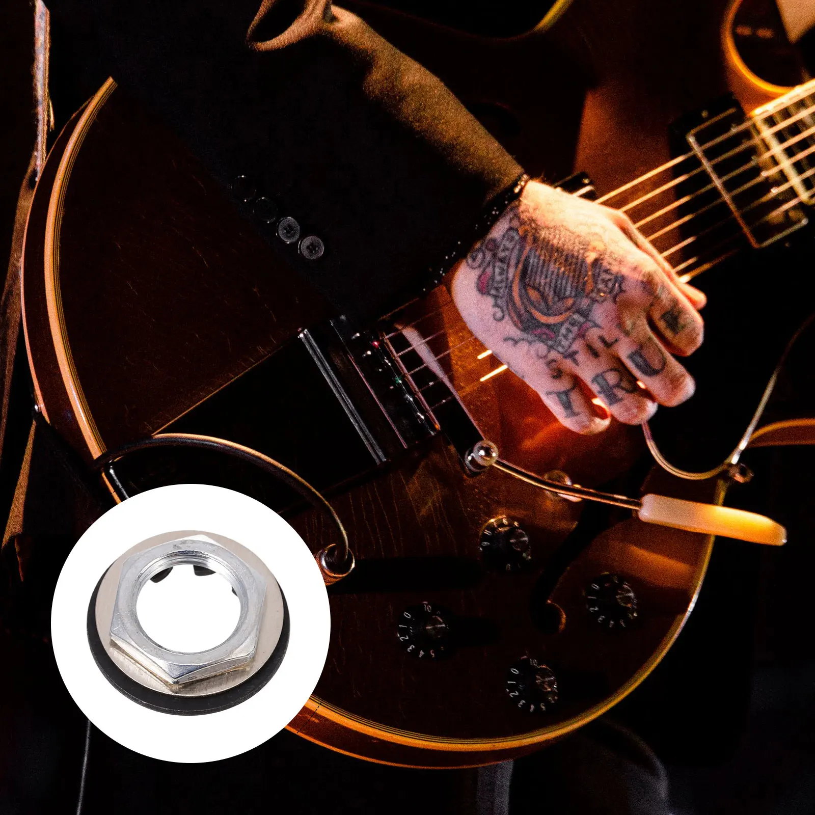 

12 Pcs Nut Washer Musical Spacer Potentiometer Guitar Tone Metal Gasket for Nuts and Washers Electric
