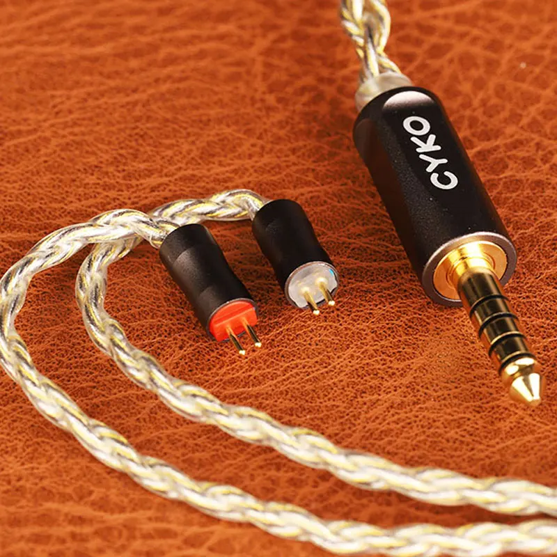 CYKO hifi iem kabel 7N OCC aktualizovat sluchátko kabelů 3.5mm 4.4mm MMCX 0.78 2póly zlacený hever sluchátka drátová イヤホンケーブル