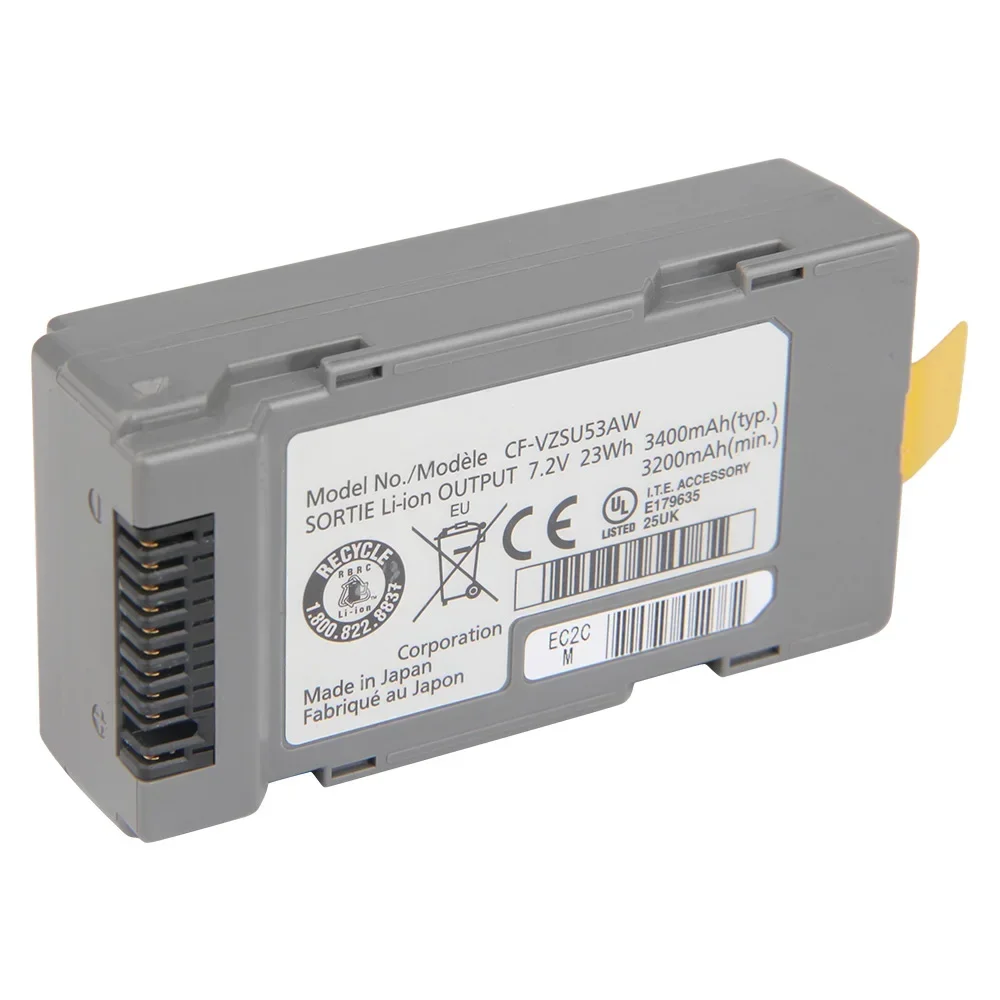 Nouvelle batterie de remplacement CF-VZSU53W CF-VZSU53AW pour Panasonic Toughbook CF H1 H2 U1 Haute Qualité 24.com 3400mAh