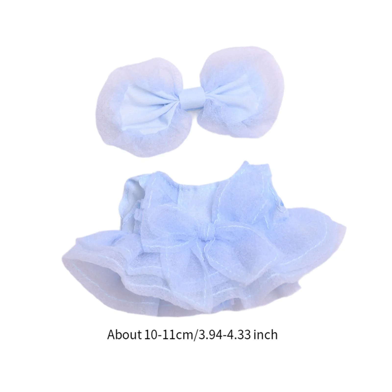 Ropa de muñeca de peluche, disfraces cómodos de moda DIY para muñeca de 15-17cm, ropa de animales de peluche, vestido de muñeca de dibujos animados