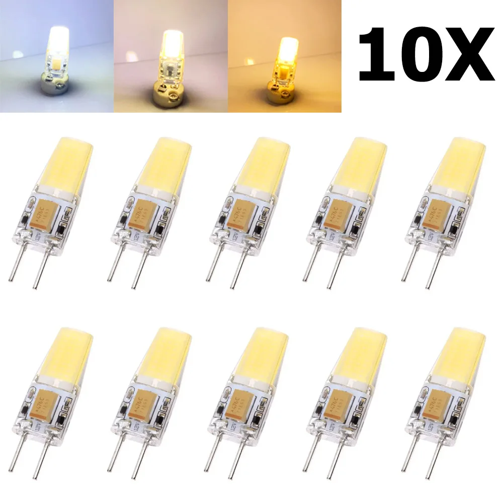 10X GY6.35 LED Silicone Lamp 5W Spotlight Replace Saving living Light 6500K Clear Bulbs 4000K Beam bulb home for COB 12V DC