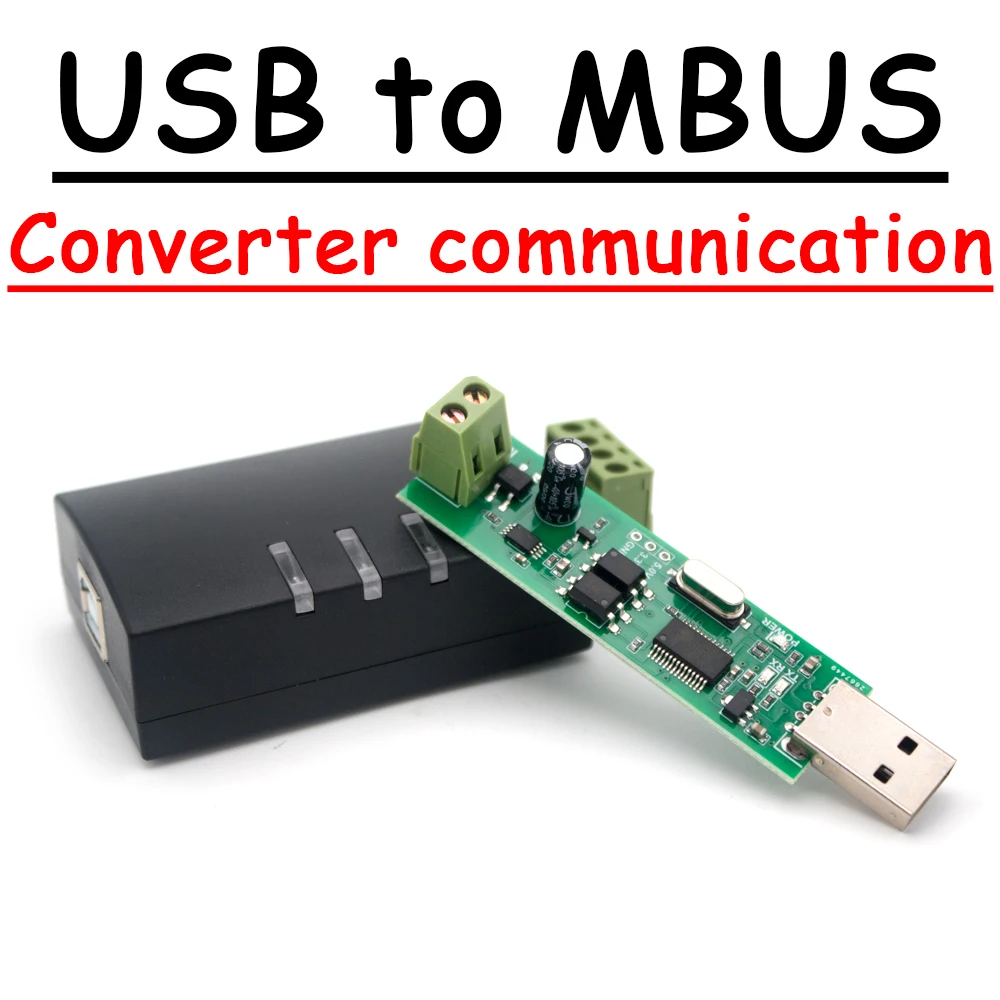 USB TO MBUS Master Slave M-BUS Data Debugging Communication Reading Test For Electricity Meter Energy Water Meter Heat Gas Meter