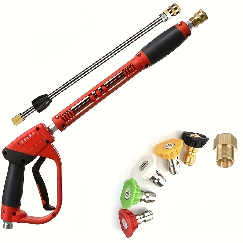 pure-copper-core-high-pressure-car-washing-gun-quick-connect-design-durable-plastic-shell-must‑have-auto-care-accessory