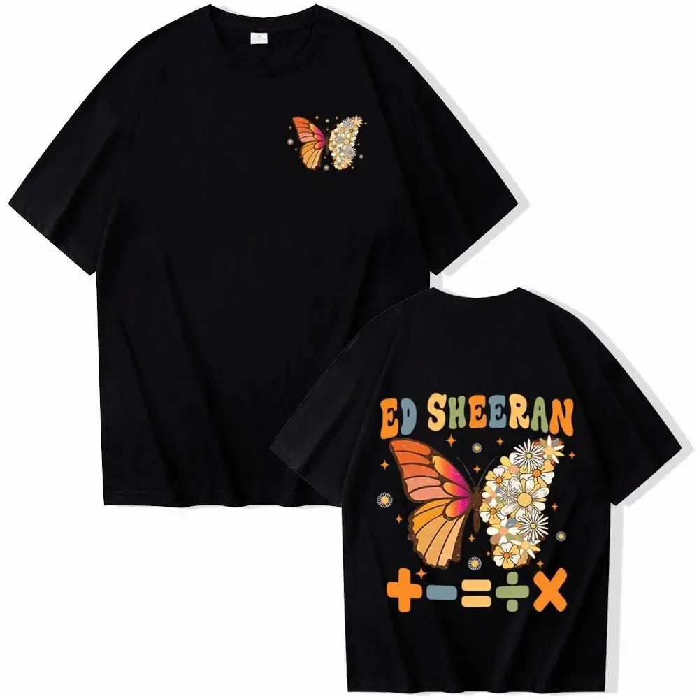 

ED Sheeran Tour 2025 Рубашка Ed Sheeran Butterfly Рубашка Harajuku Мужская и женская футболка в подарок фанату Самая продаваемая удобная футболка высокого качества