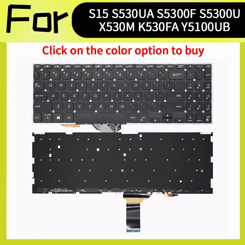 

Новая клавиатура для ASUS Vivobook S15 S530 S530U S530F S530UF S530FA S530FN X530M X530 S5300 S5300F S5300U K530FA Y5100UB