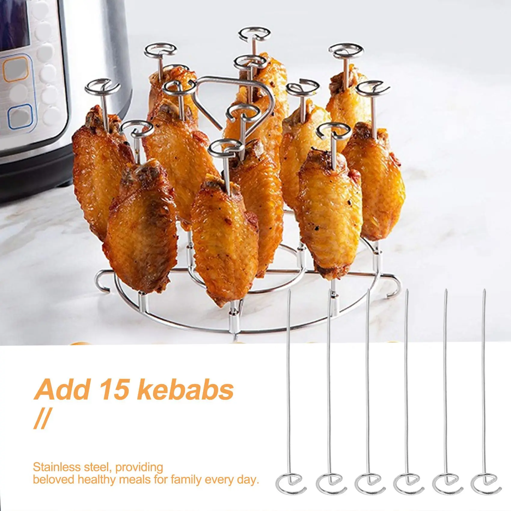 Grills Dehydration Racks,Skewer Stand Suitable for Ninja Foodi 8 Quart Air Fryer Accessories