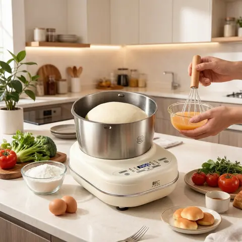 5L Automatic Dough Kneading Machine, Multi-Function Bread Maker Mixer, Fermentation Durable Easy-Clean for Home Baking Machine