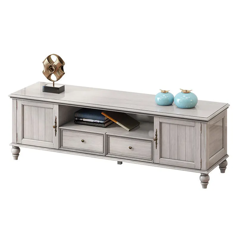 

Country audio-visual cabinet bedroom retro TV 1.8m living room solid wood TV audio-visual