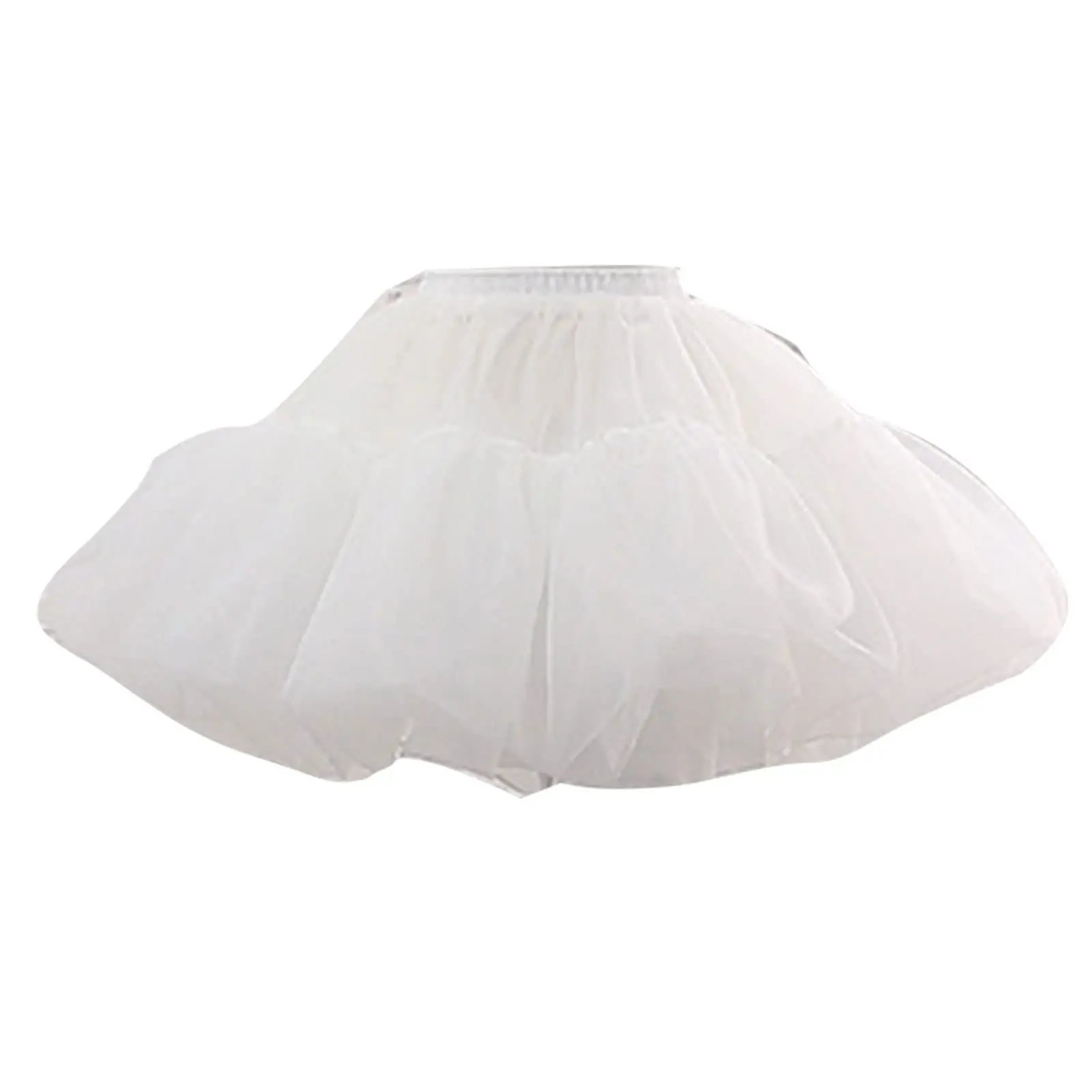 

Women's Crinoline Petticoat Tutu Skirt 4 Layers Ball Gown Organza Half Slips Underskirt for Wedding Bridal Dress Black