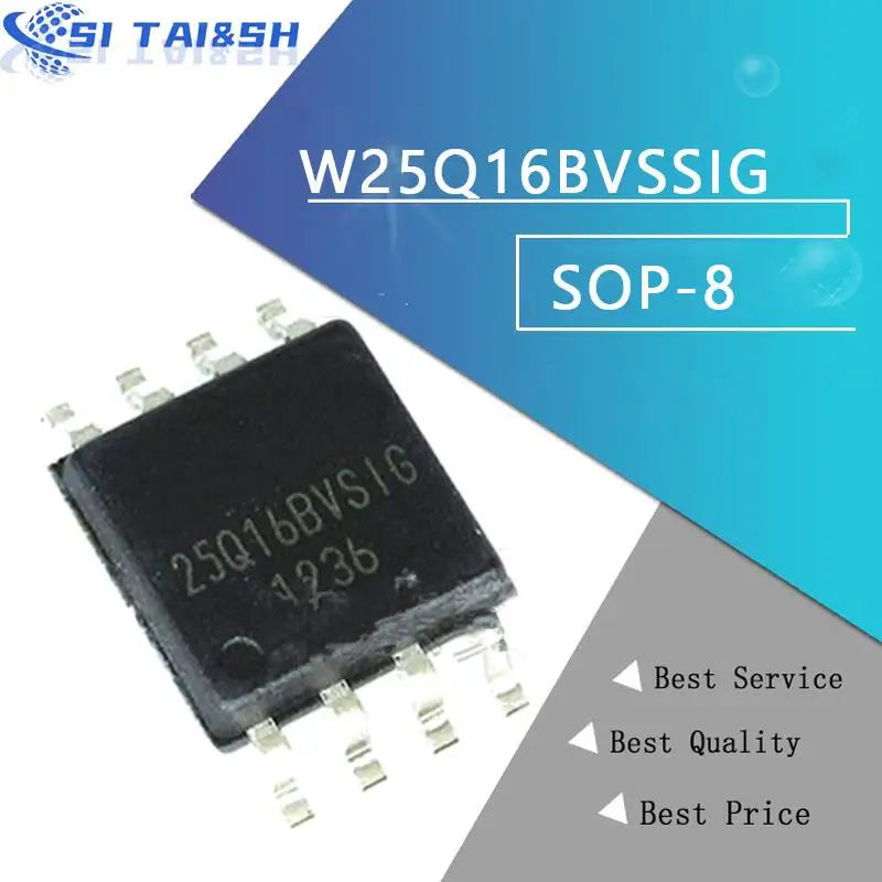 5PCS W25Q16 W25Q16DVSSIG W25Q16DVSIG 25Q16DVSIG 25Q16 SOP8 In Stock