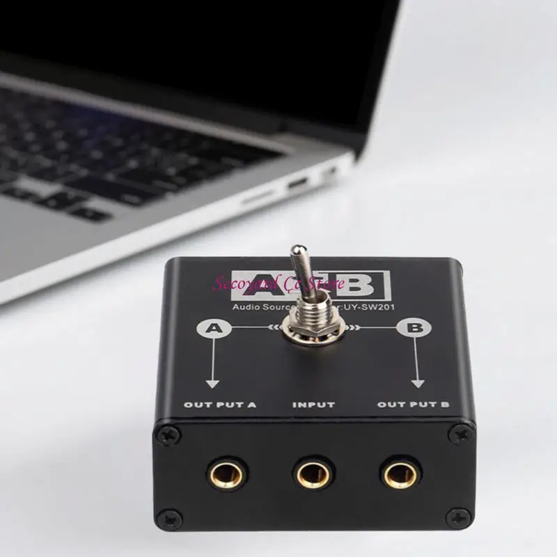 N3UC Multiple Source Sound Switcher 3.5mm Metal Switching Box For Speakers Headphones Studio Applications