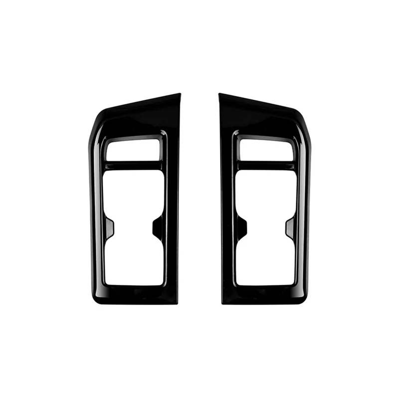 

Car Third Row Seats Water Cup Frame Sticker Cup Holder Trim For Toyota Prado LC250 2023 Glossy Black