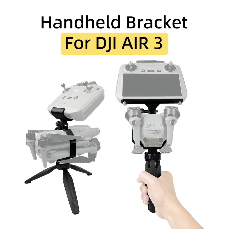 For DJI AIR 3 Drone Arm Folding RC 2/RC-N2 Remote Controller Handheld Bracket Ground Photography Stabilizer Refit Accessories