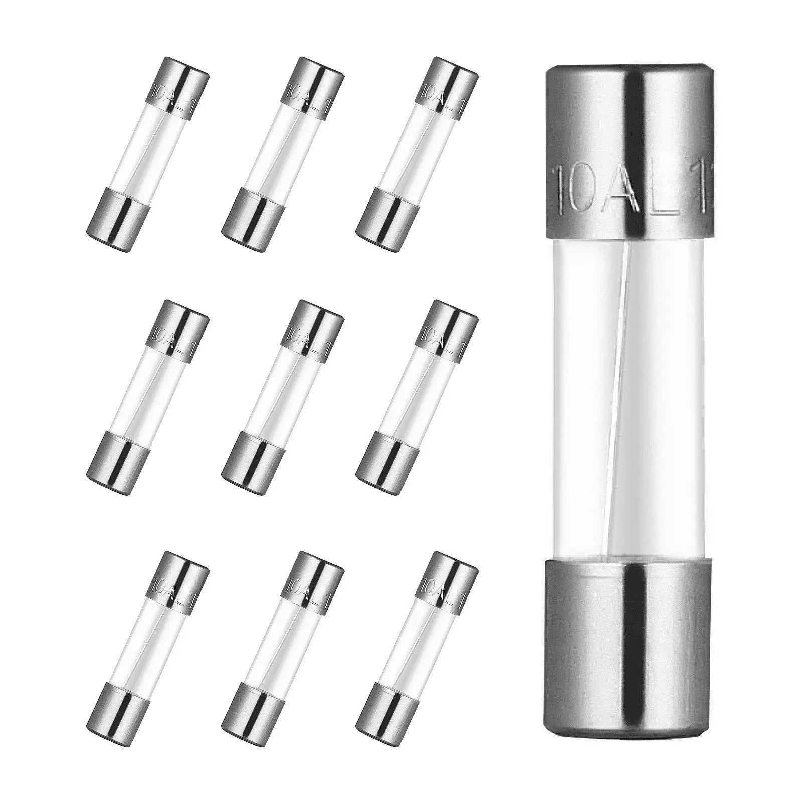 

Комплект предохранителей для стеклянной трубки высокой емкости, 120 шт., 125 В, 5x20 мм, 3,6x10 мм, быстрый удар для универсального применения