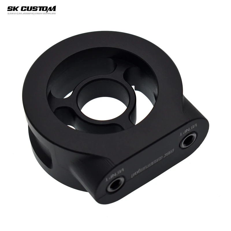 SK مخصص الألومنيوم M20X1.5 فلتر زيت برودة أطباق ساندويتش محول لقياس ضغط الزيت درجة الحرارة NPT 1/8 الاستشعار