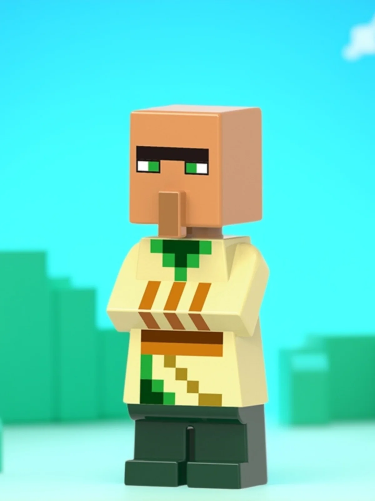 Bloques de Construcción de Modelos del Mundo, Juguete de Construcción Magnética de Plástico, Villager 21160 1681, Juguete Edu...