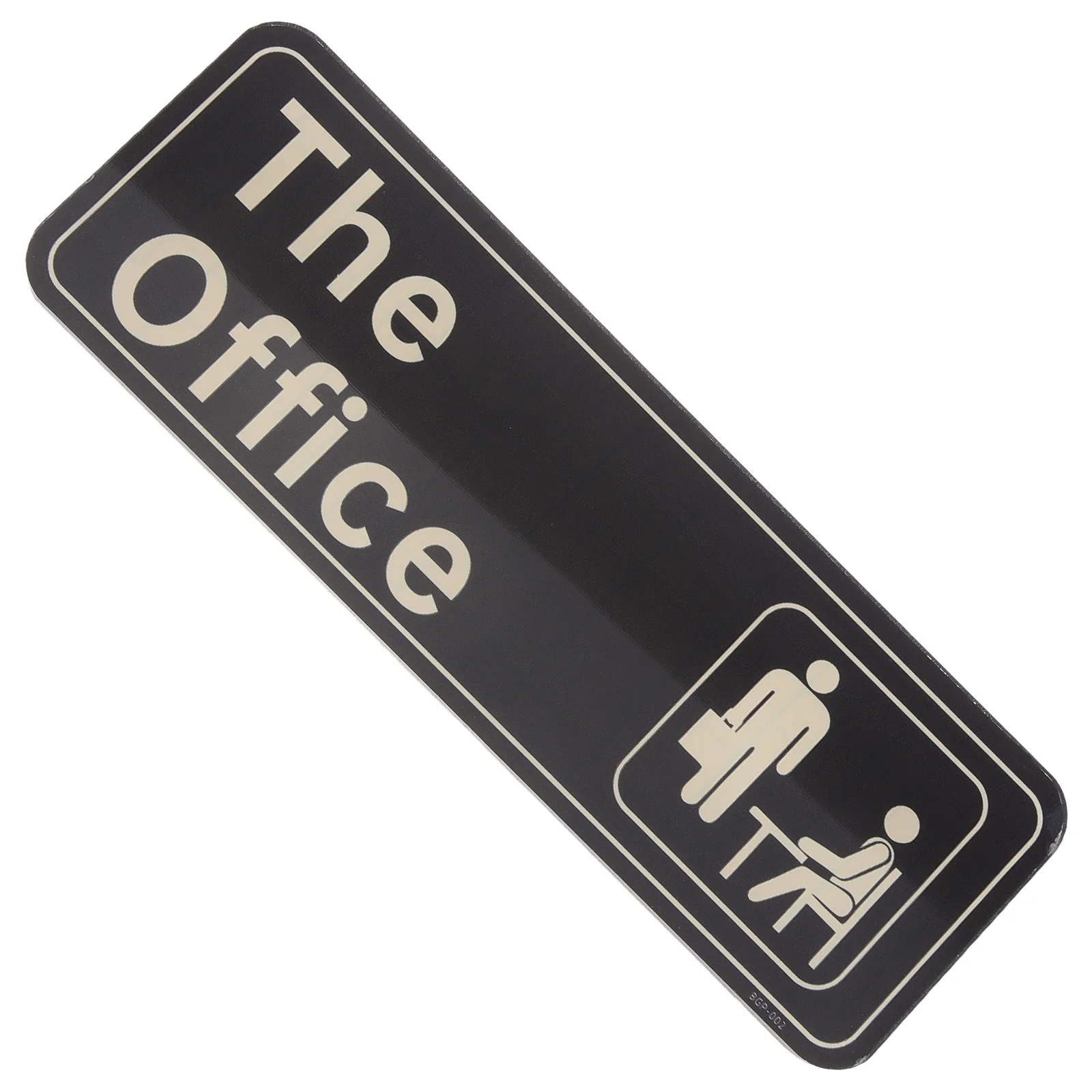 Plaque de porte de bureau en acrylique auto-adhésive sans perforation, indicateur de pièce polyvalent pour bureau, salle de réunion, décoration murale pour la maison