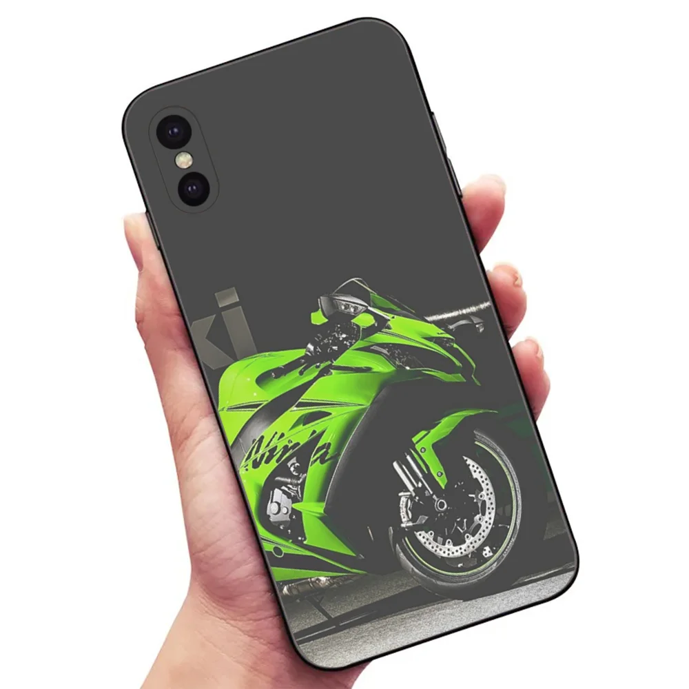 K-Kawasakis Car Phone Case For Samsung S24,23,22,30,21,10,9,Ultra,Plus,Lite,FE,5G Black Soft Case