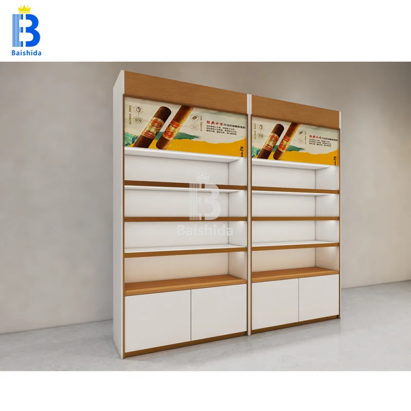 custom.Custom Wood Grain & Glass Cabinet Display Cigarettes Cigars Elegant Design Shop Decoration ODM/OEM Unlockable Dra