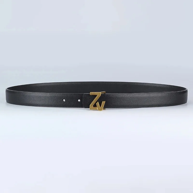 Reversible Leather Brand Belt, Luxury Width 25mm, Women's Design, Waist Belt for Women, Chic Dress, Belt