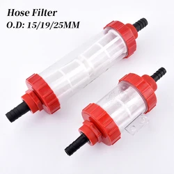 15~25mm Hose Pipe Transparent Water Filter High Pressure Clean Machine Screen Strainer Irrigation Sprayer Absorbent Water Filter