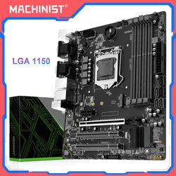 MACHINIST H97M PRO Motherboard Support  LGA 1150 Intel Core I3 I5 I7 E3 CPU DDR3 RAM SATA3.0 USB3.0 NVME NGFF M.2 M-ATX