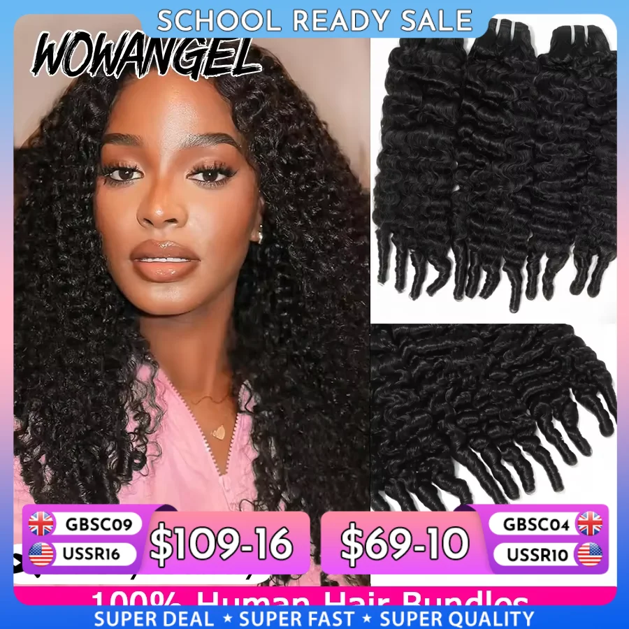 Sewing Technology - WOWANGEL Burmese Curly Bundles 100% Ludzkie