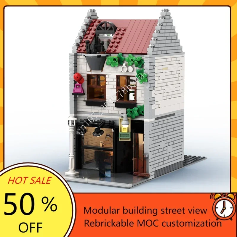 2470PCS Modulaire MOC Custom Street View Architectuur Modelbouw DIY Creatieve montage Educatief gebouw Puzzel Speelgoedbundel