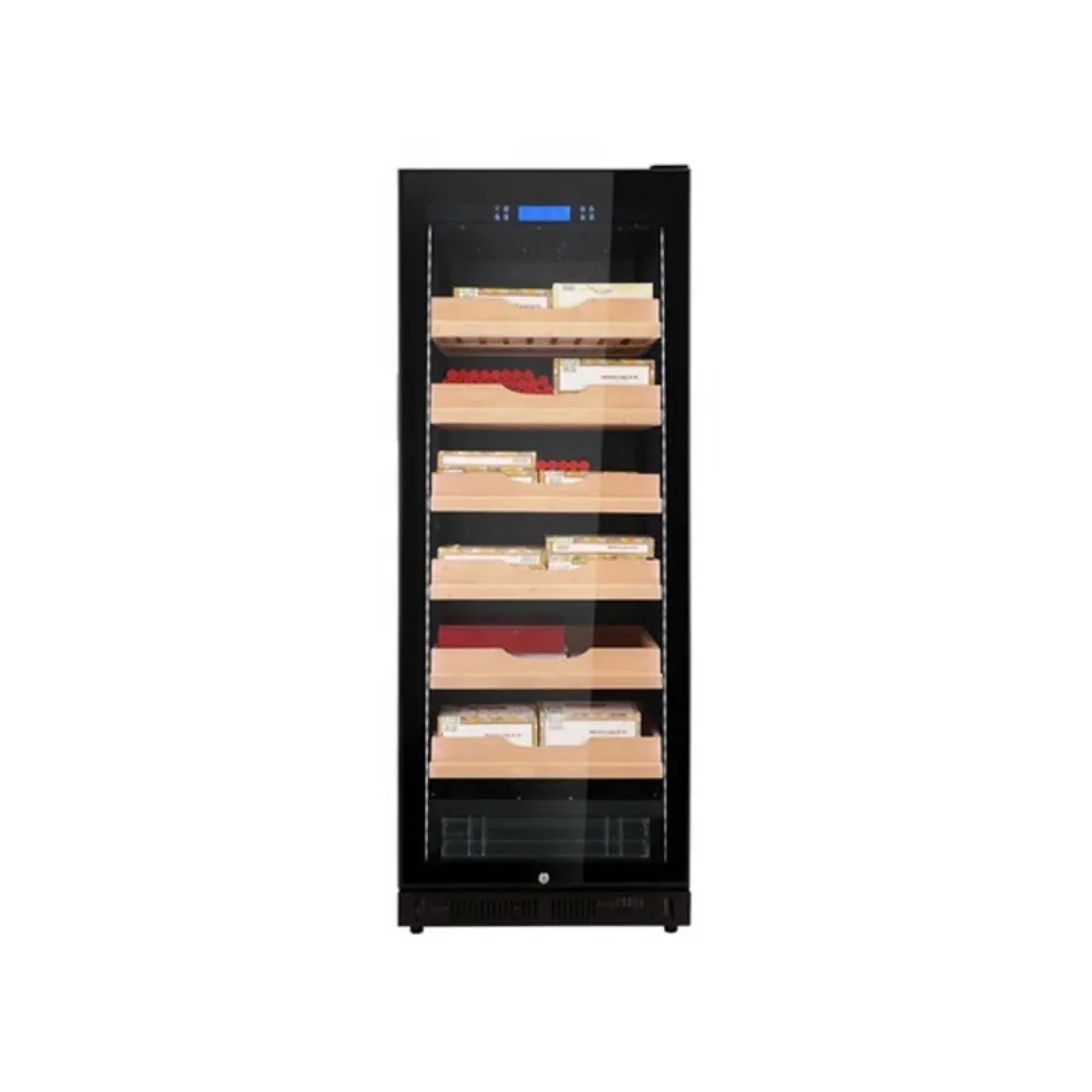 320L Large Cedar Shelves Wooden Cigar Humidor Large Cigar Cabinet