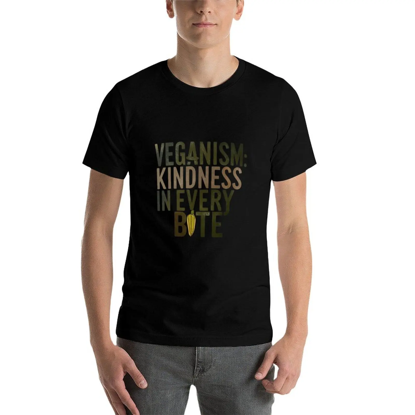 

Veganism: Kindness in every bite T-Shirt t shirt men 100% cotton luxury brand cotton tshirt 100% t shirt personalised T-Shirt
