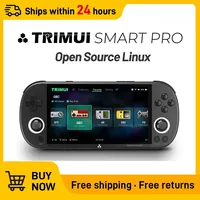 Retro Video Game Console Trimui Smart Pro Handheld Game 4.96''IPS Screen Linux System Joystick RGB Lighting Smartpro 2024 New