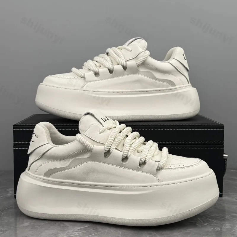 

Мужская вулканизированная обувь, осень 2023, уличная модная обувь для бега, повседневные кроссовки, противоскользящая спортивная обувь на толстой подошве, Zapatos Hombres