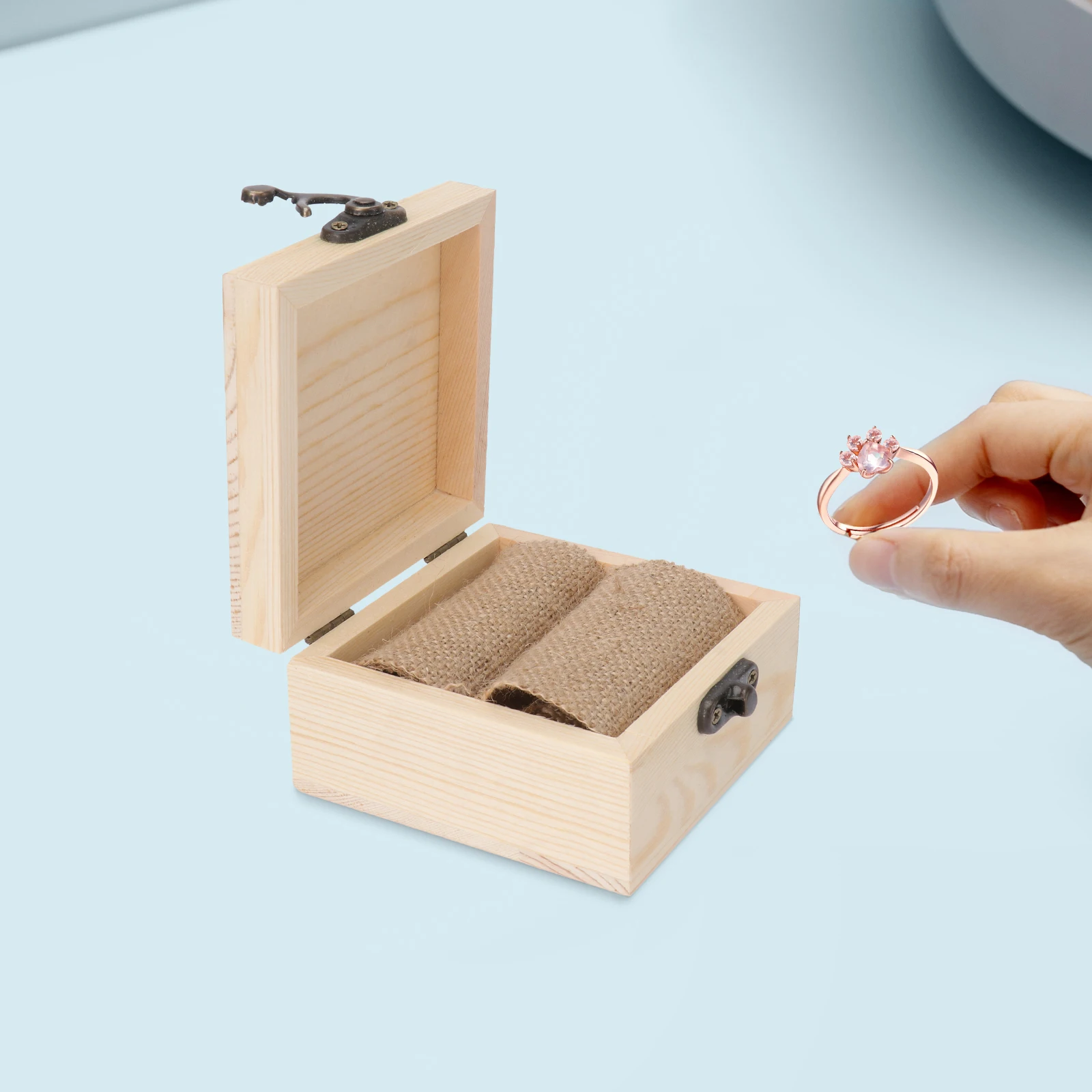 

ring box ring holder wood ring holder wooden engagement ring box proposal ring box
