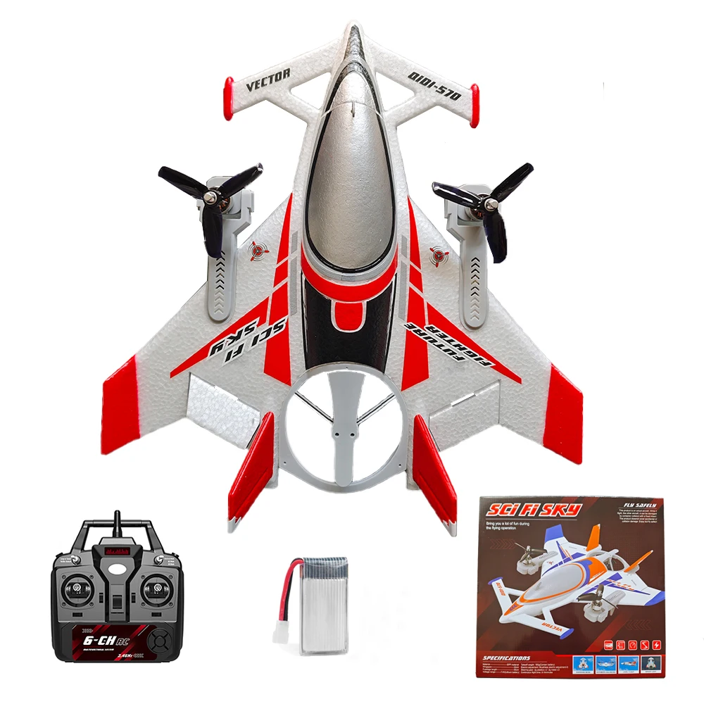 Nieuwe Vliegtuigen QIDI570 RC Vliegtuig 8CH Borstelloze afstandsbediening vliegtuig Vaste Vleugel Elektrische Vliegende Zweefvliegtuig 3D/6G RC helikopters