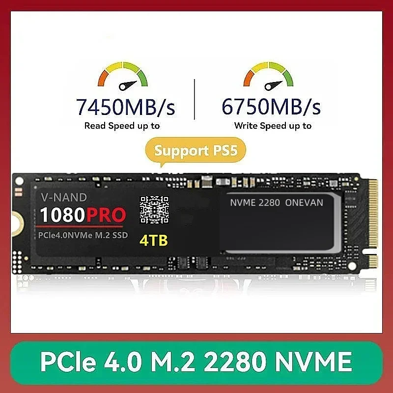 M.2 1080 pro 4TB 2TB 1TB 2280 Hard drive disk NVME 2.5 inch ssd TLC 5600MB/s internal Solid State Drives for laptop and desktop