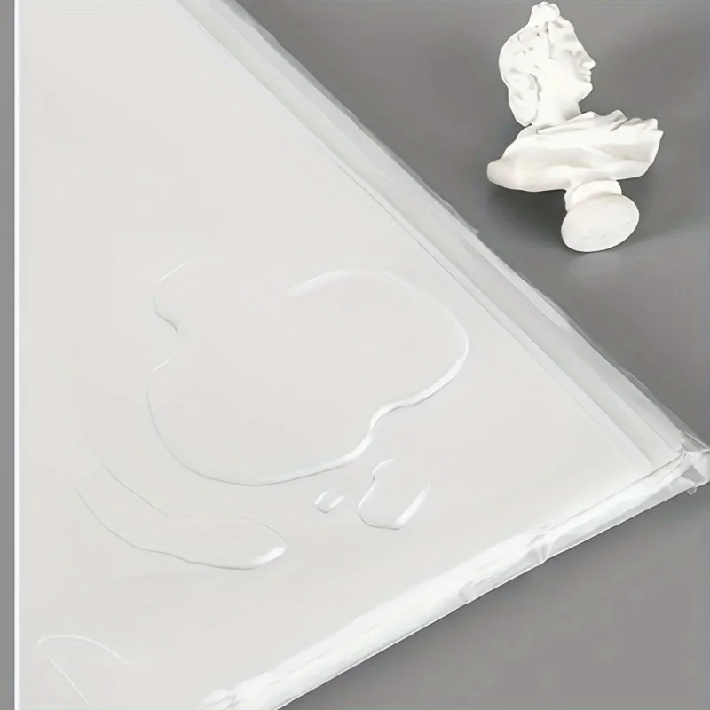 Set of 5 A3 Transparent Folders with Snap Closure - Plastic Storage Bags for Architectural Drawings, Art Prints, School Supplies