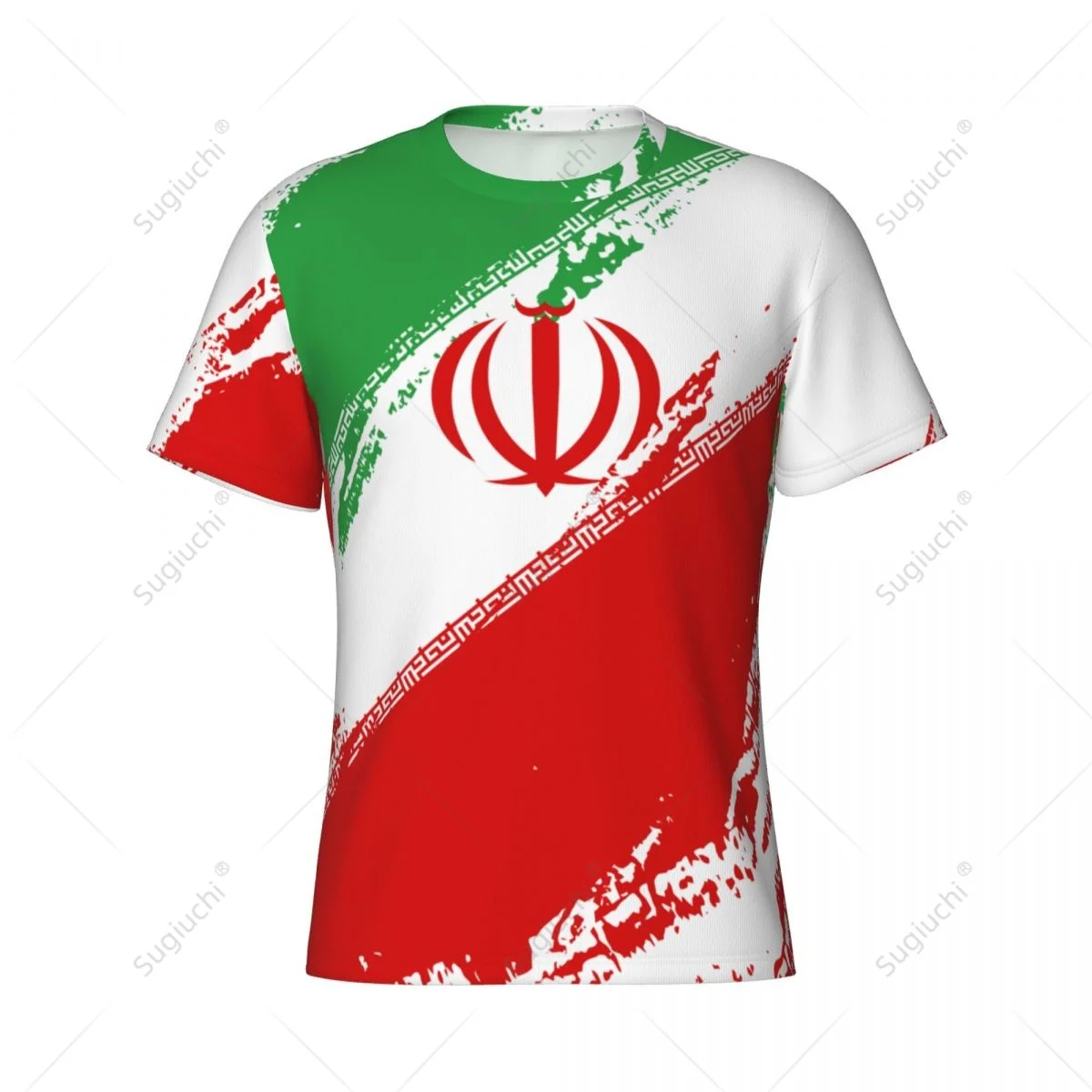 Custom Name Nunber Iran Flag Color Men Tight Sports T-shirt Women Tees jersey For Soccer Football Fans