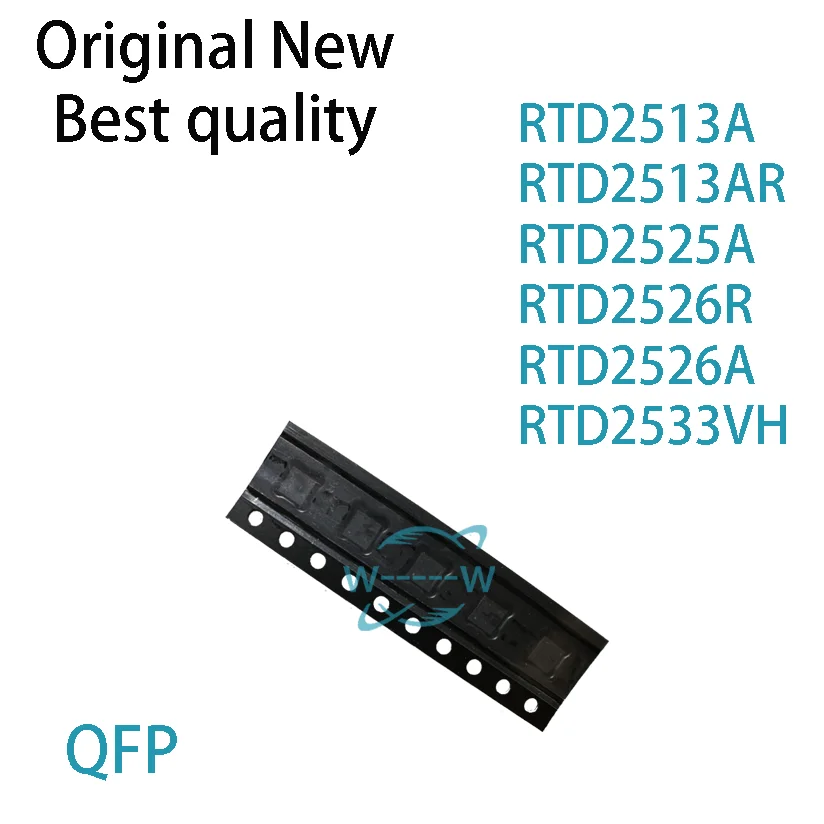 (2 PCS)NEW RTD2513A RTD2513AR RTD2525A RTD2526R RTD2526A RTD2533VH QFP IC Chip electronic